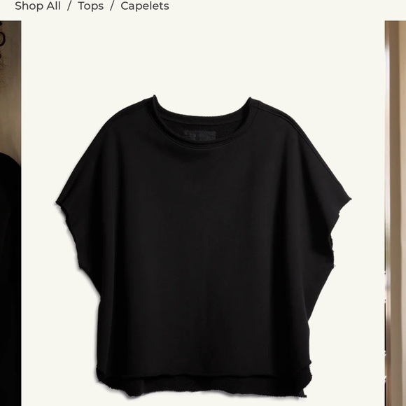 Frank & Eileen Black Capelet Top - Picture 3 of 6